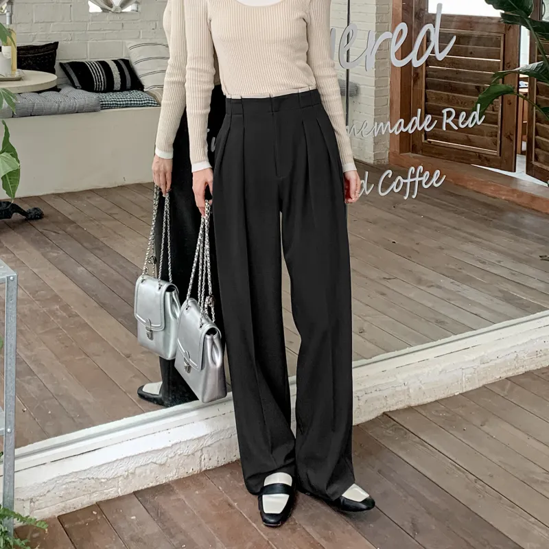 Fstudio Spring And Autumn Casual Suit Trouser Women's Gray-2