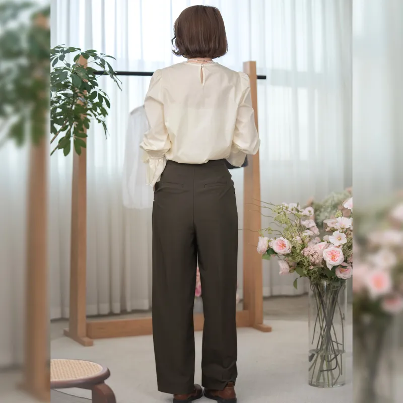 Fstudio Suit Trouser Women's Brown-4