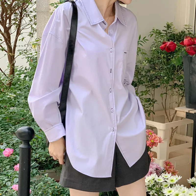 Fstudio Long Sleeved Shirts Women's Purple-2