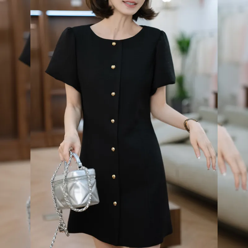 Fstudio Chanel Inspired Short Sleeved Dress Women's-4