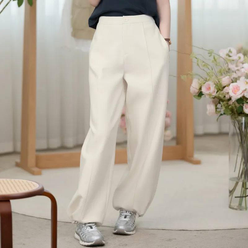 Fstudio Spring Korean Elegance Commute High Rise Slimming Elastic Casual Pants Women's-2