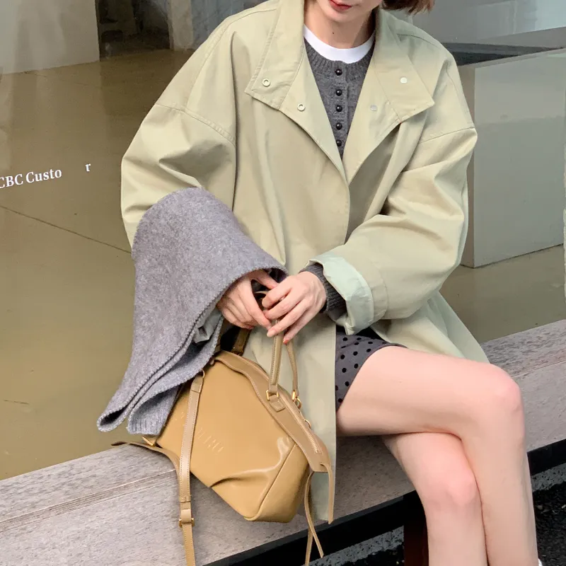 Fstudio Trench Coat Women's Apricot-3