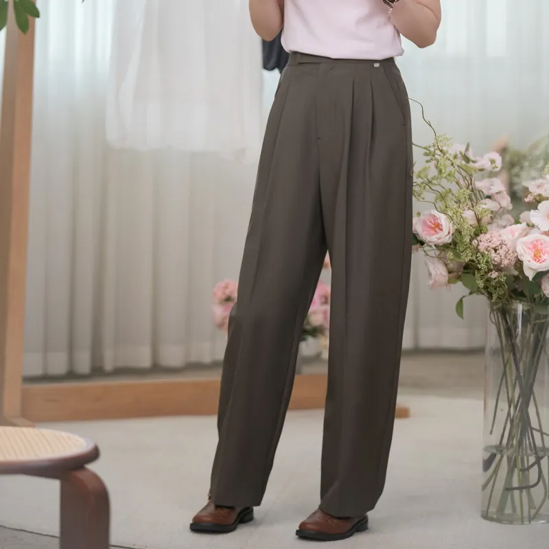 Fstudio Suit Trouser Women's Brown-5