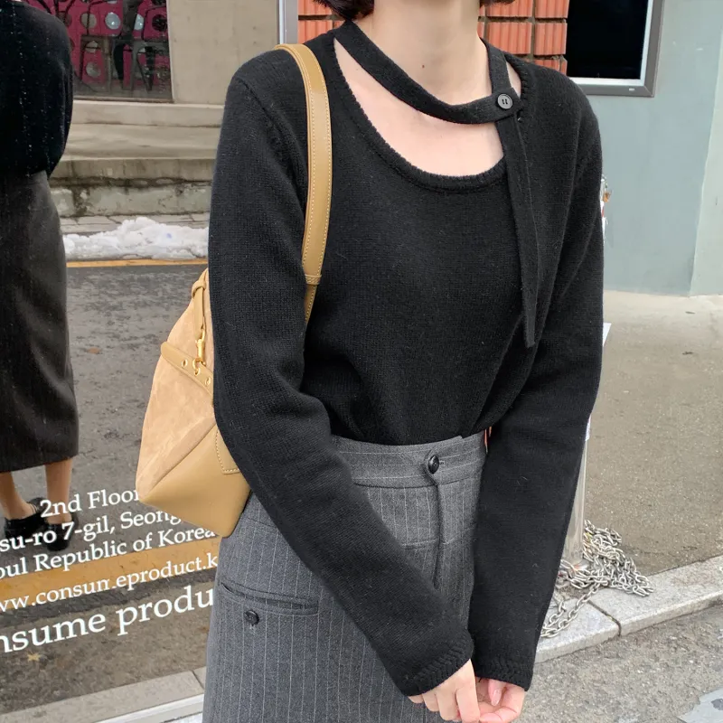 Fstudio Korean Style 100% Wool Zodiac Year Sweater Knitwear Women's-2