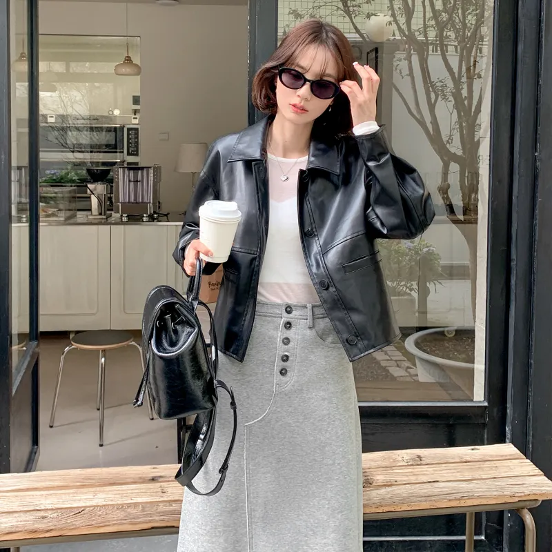 Fstudio Casual Long Skirts Women's Gray White-7