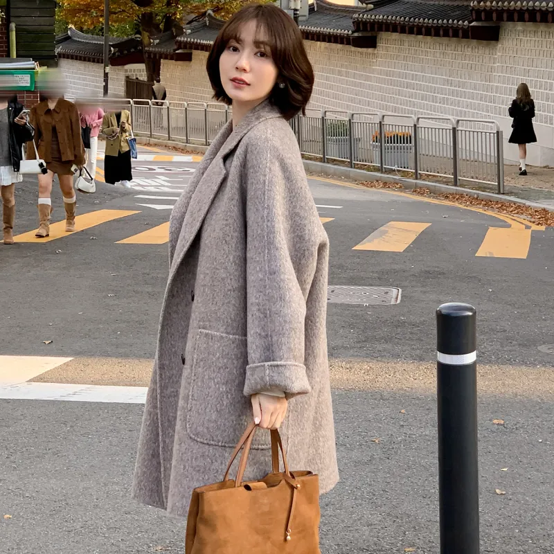 Fstudio Velvet feel Coat Women's Gray-6