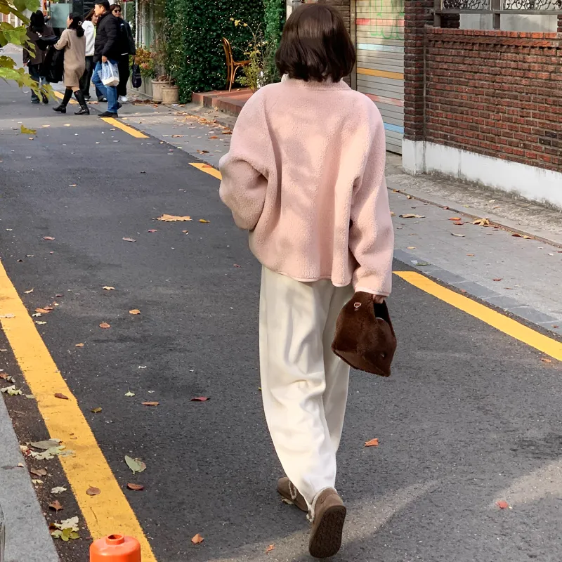 Fstudio Petite Vintage Versatile Comfortable Casual Pants Korean Style Women's-11