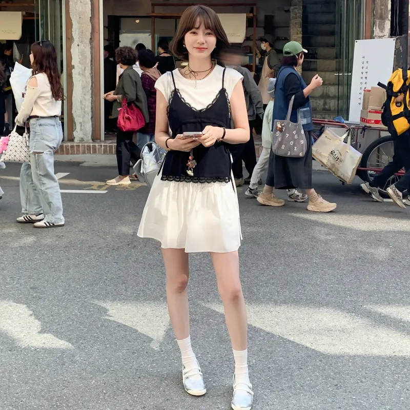 Fstudio Casual Short Skirts Women's-5