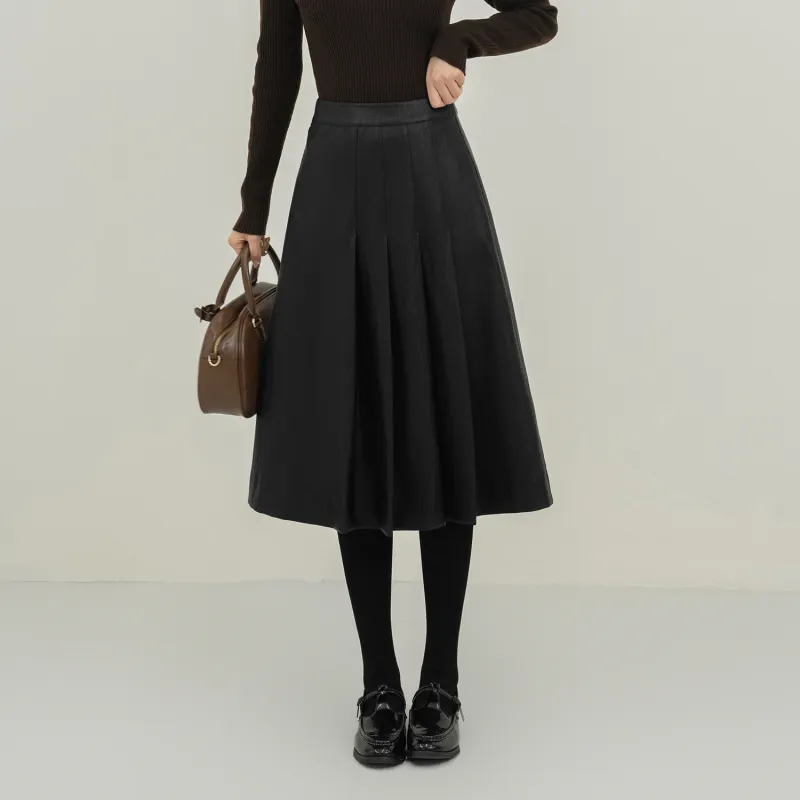 Fstudio Leather Long Skirts Women's-2