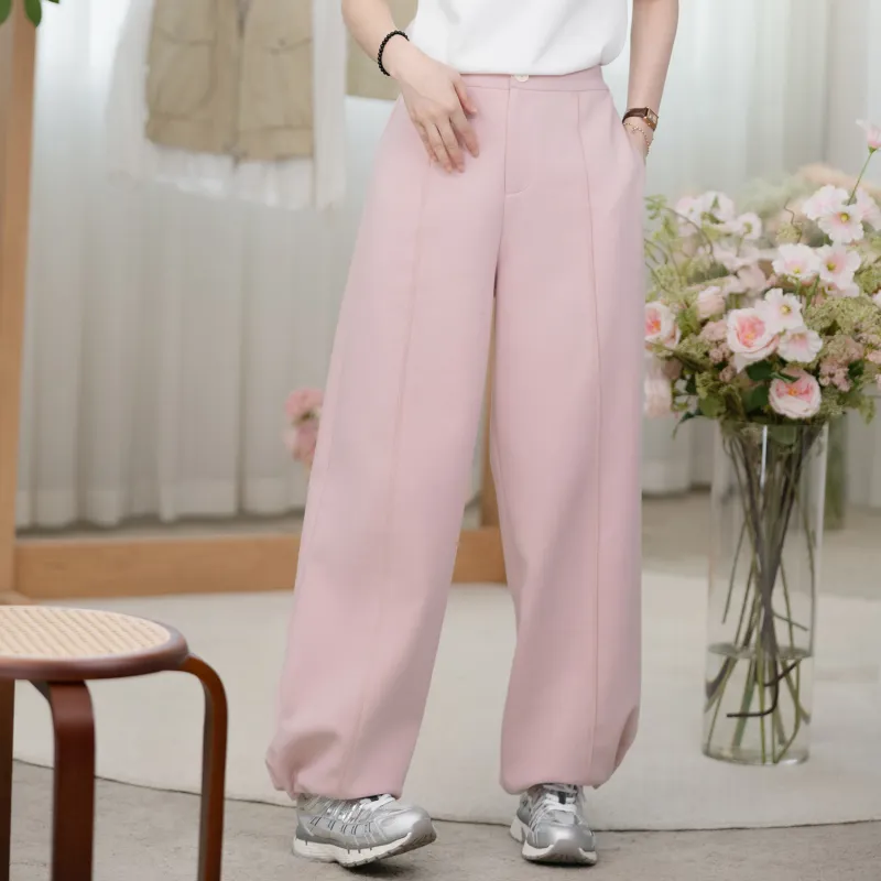 Fstudio Spring Korean Elegance Commute High Rise Slimming Elastic Casual Pants Women's-9