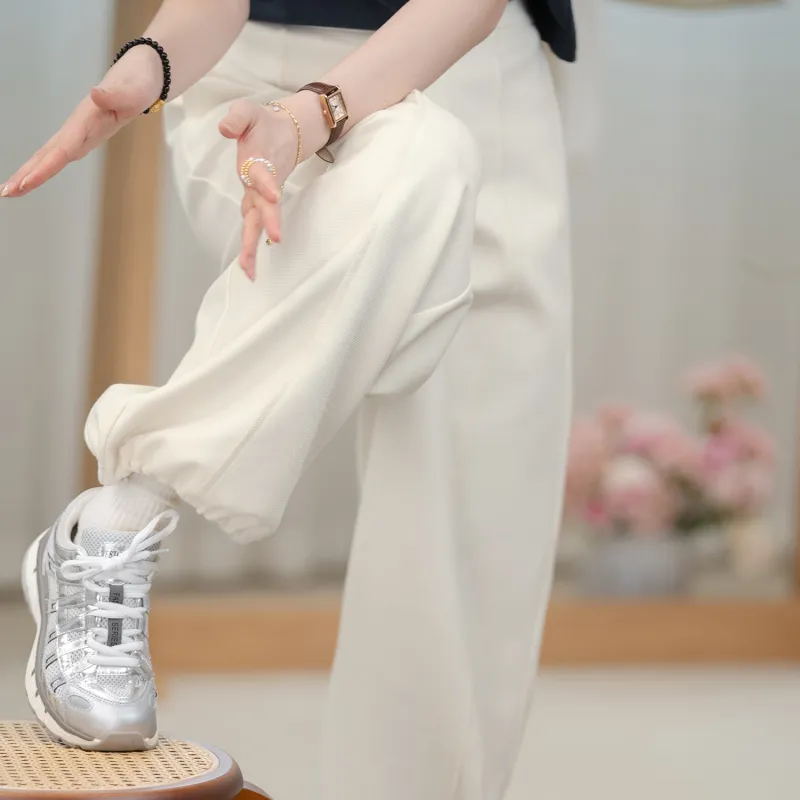 Fstudio Spring Korean Elegance Commute High Rise Slimming Elastic Casual Pants Women's-5