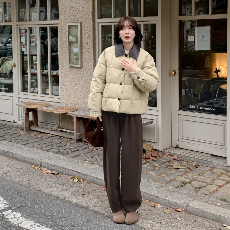 Fstudio Petite Vintage Versatile Comfortable Casual Pants Korean Style Women's-4