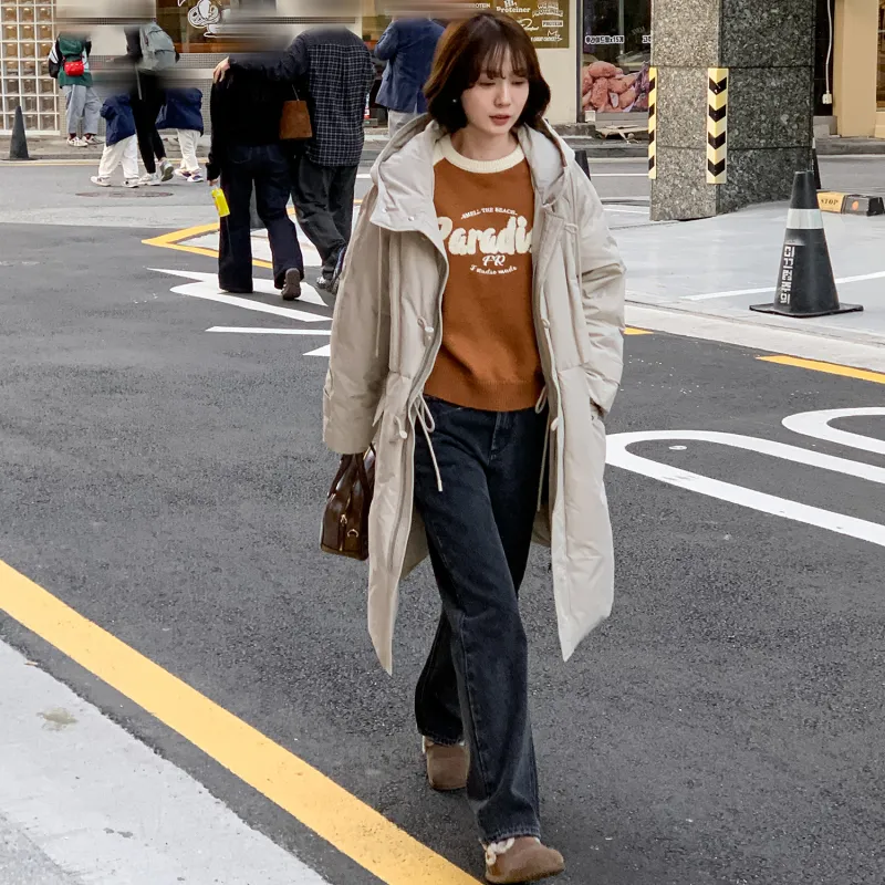 Fstudio Fall And Winter Korean Style Letter Multicolor Top With Advanced Feel Inner Layer Women's-5