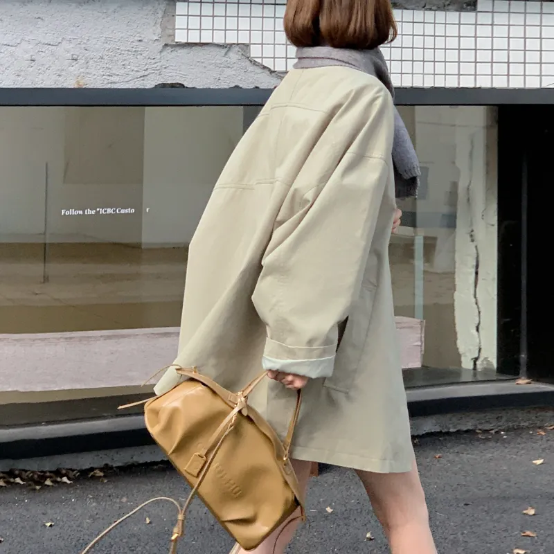 Fstudio Trench Coat Women's Apricot-2