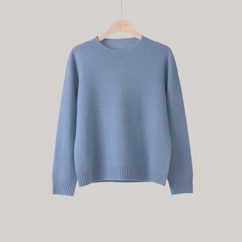 Fstudio Fashion Loose Fit Commute Base Knitwear Women's Black-10