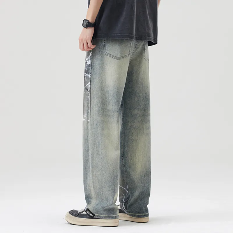 YK&YB Jeans Unisex Vintage Blue-6