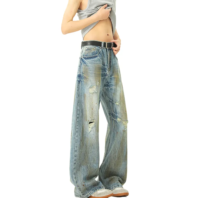 YK&YB Jeans Unisex Blue-4