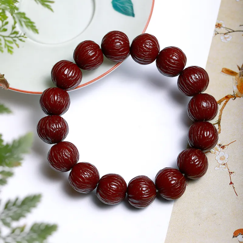 LIYUNMUXUE Monkey Head Walnut Bracelets Unisex-4
