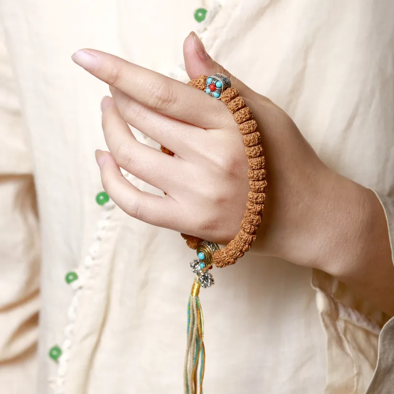 LIYUNMUXUE King Kong Bodhi Seeds Handheld Bead Chain Unisex-1