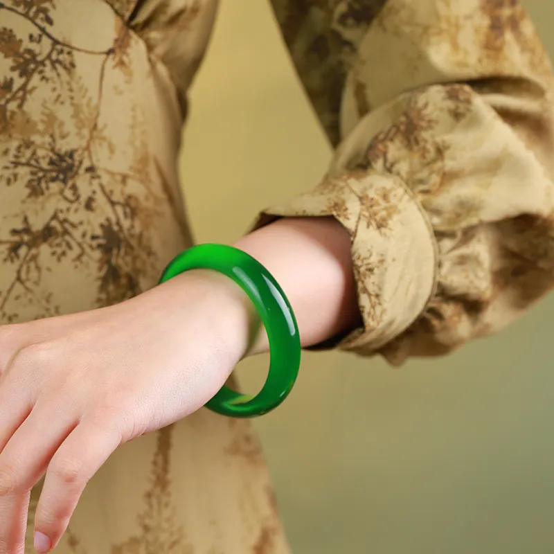 LIYUNMUXUE Colored Glaze Bangles Women's-1
