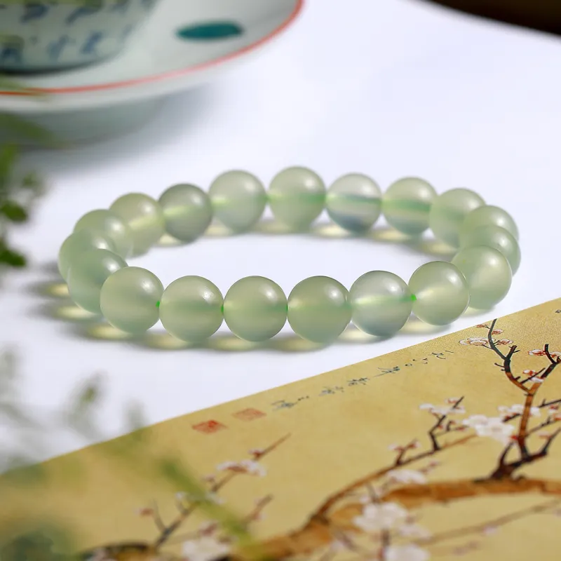 LIYUNMUXUE Serpentine Jade Bracelets Unisex-1