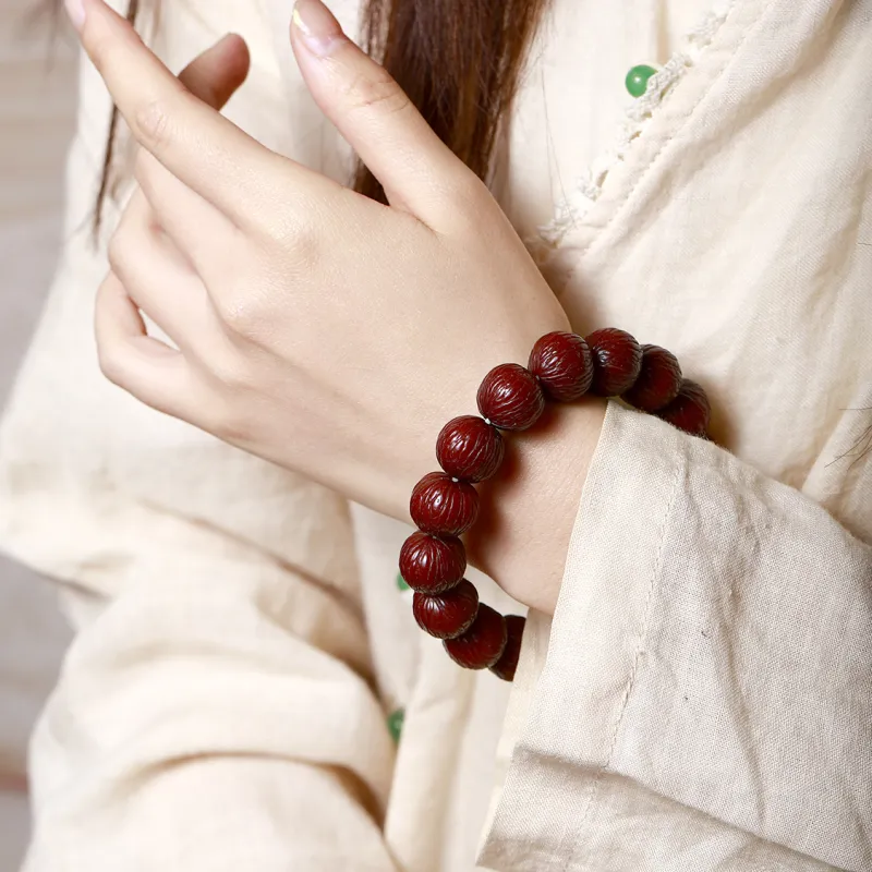 LIYUNMUXUE Monkey Head Walnut Bracelets Unisex-3