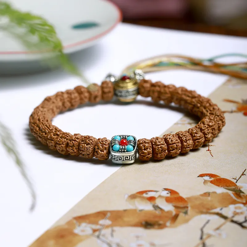 LIYUNMUXUE King Kong Bodhi Seeds Handheld Bead Chain Unisex-3
