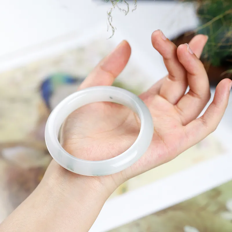 LIYUNMUXUE Tianshan Jade Bangles Women's-13