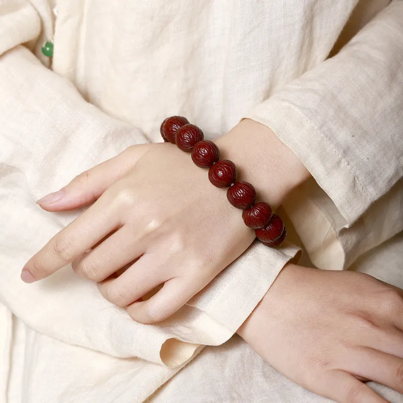 LIYUNMUXUE Monkey Head Walnut Bracelets Unisex-2