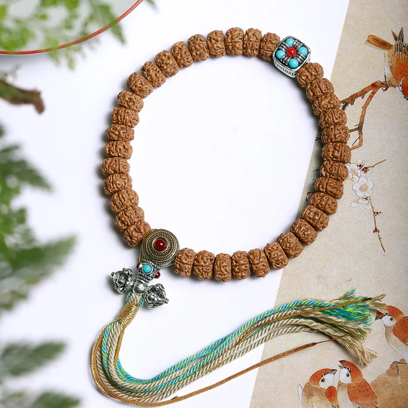 LIYUNMUXUE King Kong Bodhi Seeds Handheld Bead Chain Unisex-4