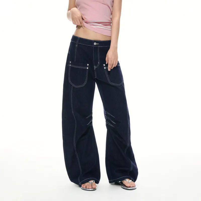 APEA Jeans Women's Dark Blue-3