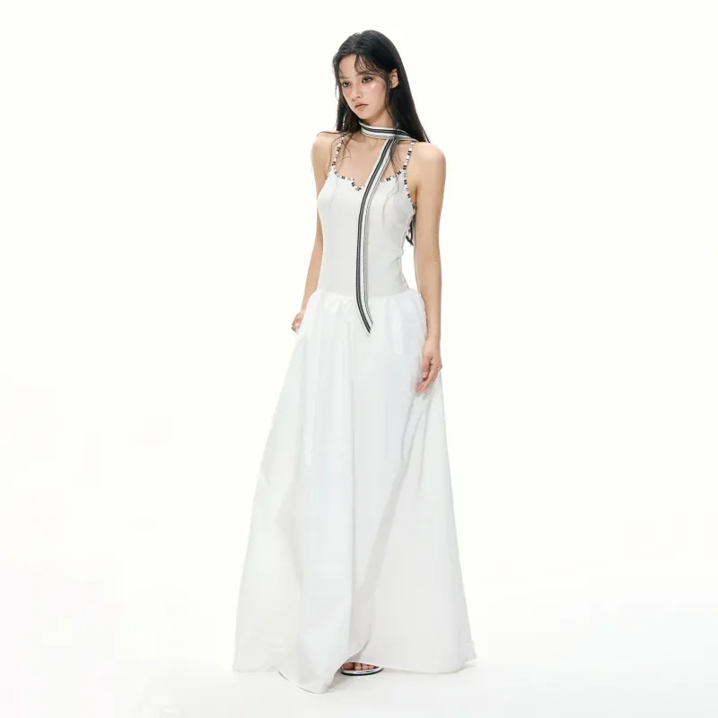 APEA Slip Dresses Women's White-4