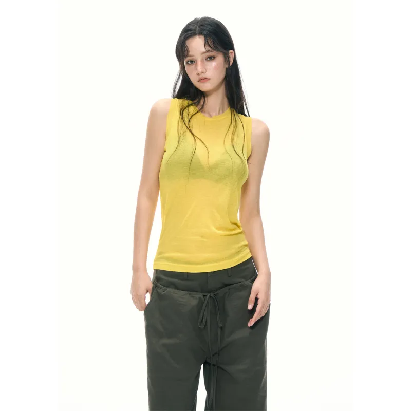 APEA Tank Tops Women's Yellow-1