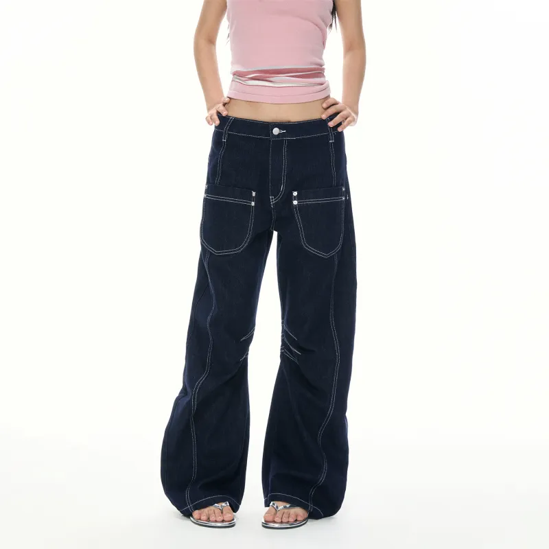 APEA Jeans Women's Dark Blue-4