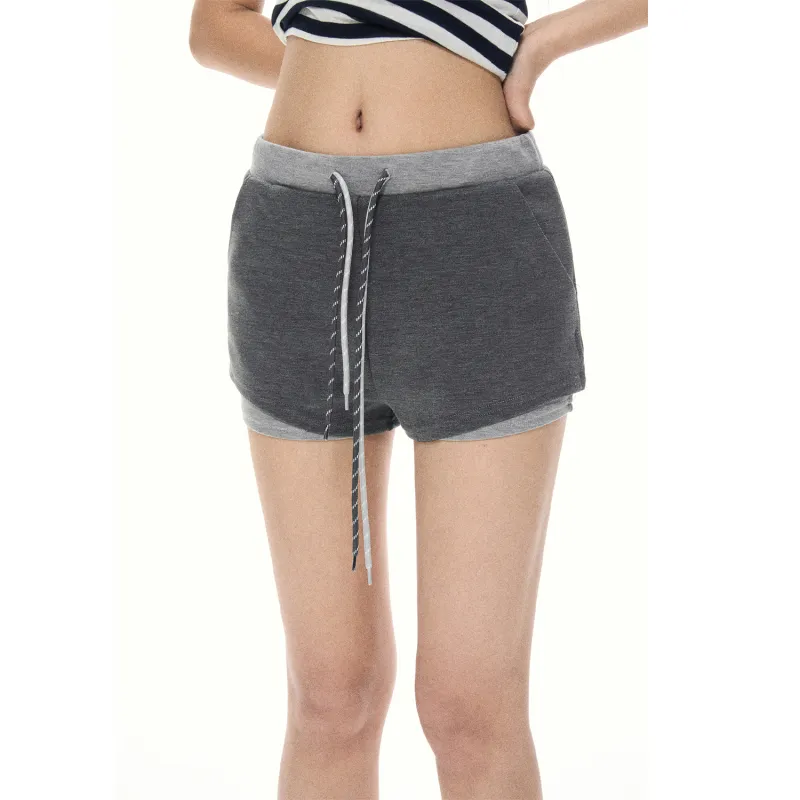 APEA Casual Shorts Women's Gray-3