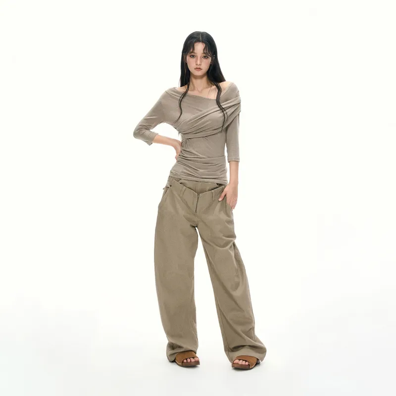 APEA T Shirts Women's Khaki-4