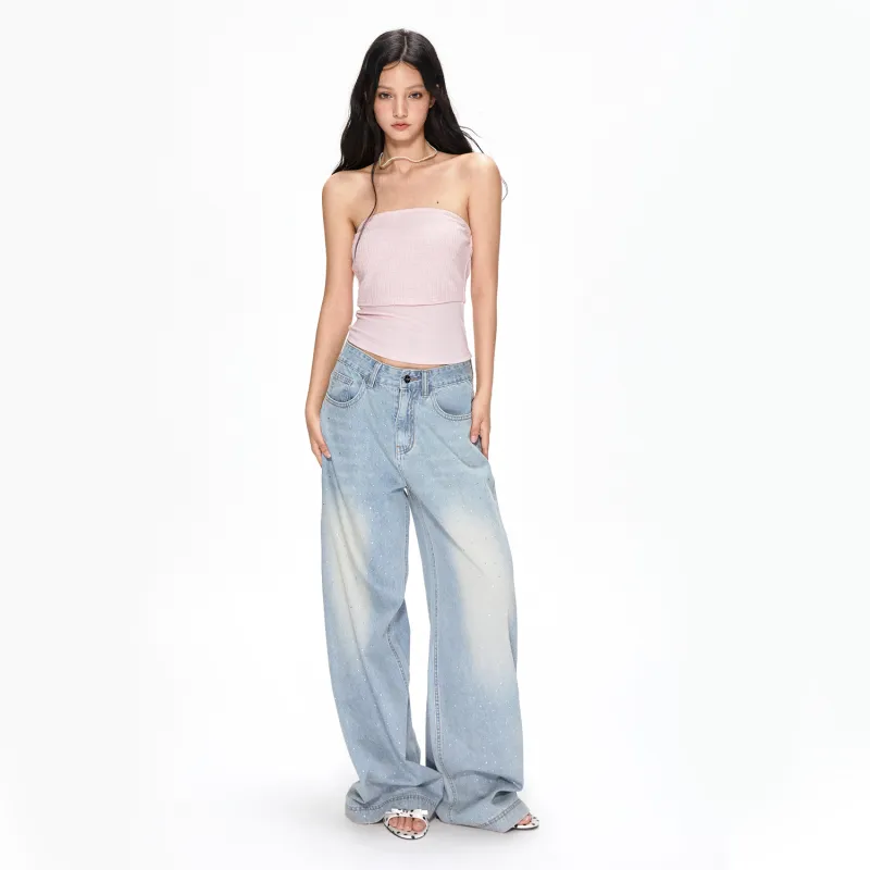 APEA Strapless Tops Women's Pink-3