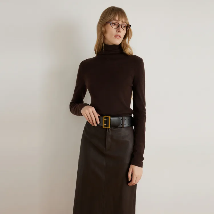 ELLE Sweaters Women's Coffee-2