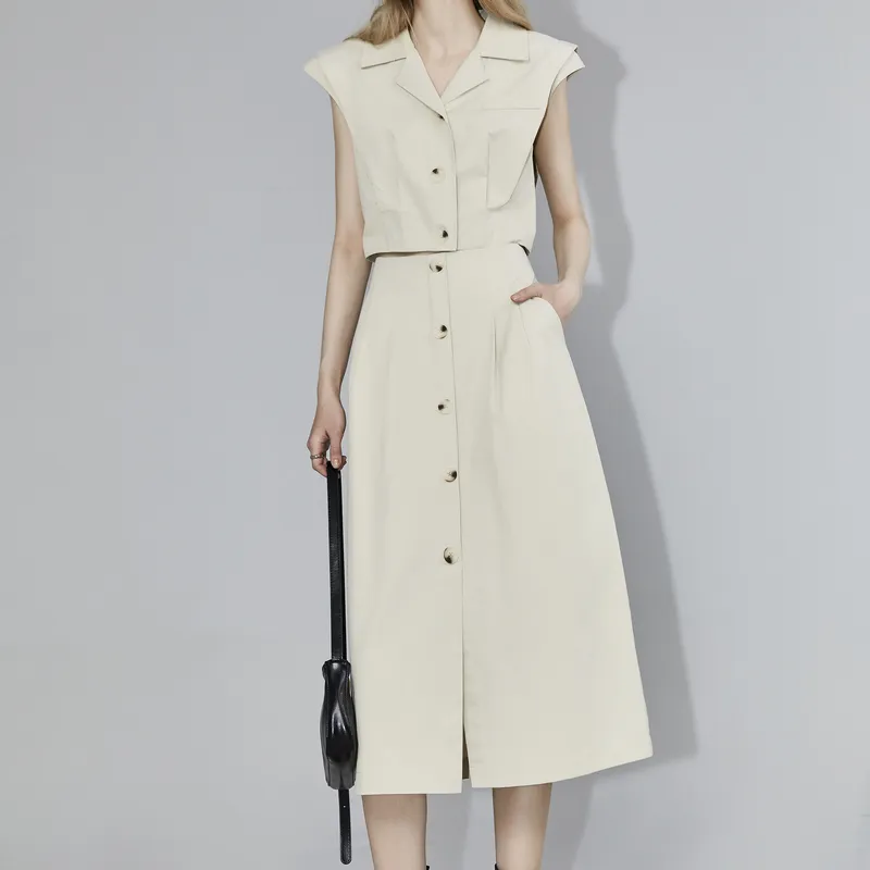ELLE Two Piece Skirt Sets Women's-4