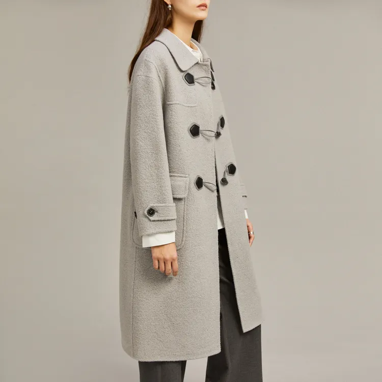 ELLE Double Sided Wool Coat Women's-5