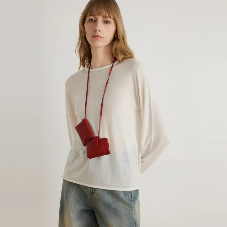 ELLE Sweaters Women's White-2