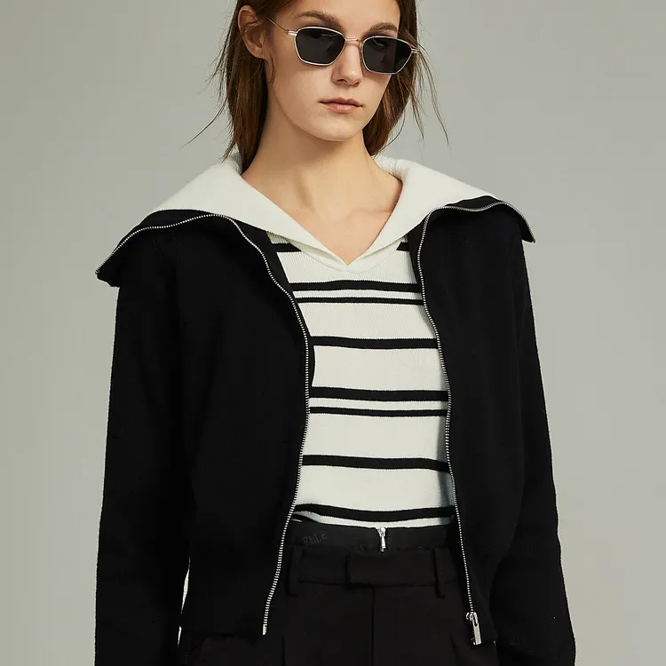 ELLE Sweaters Women's Black-4