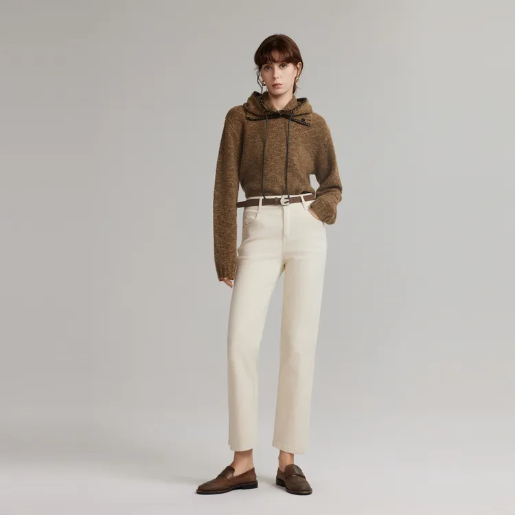 ELLE Sweaters Women's Coffee-3