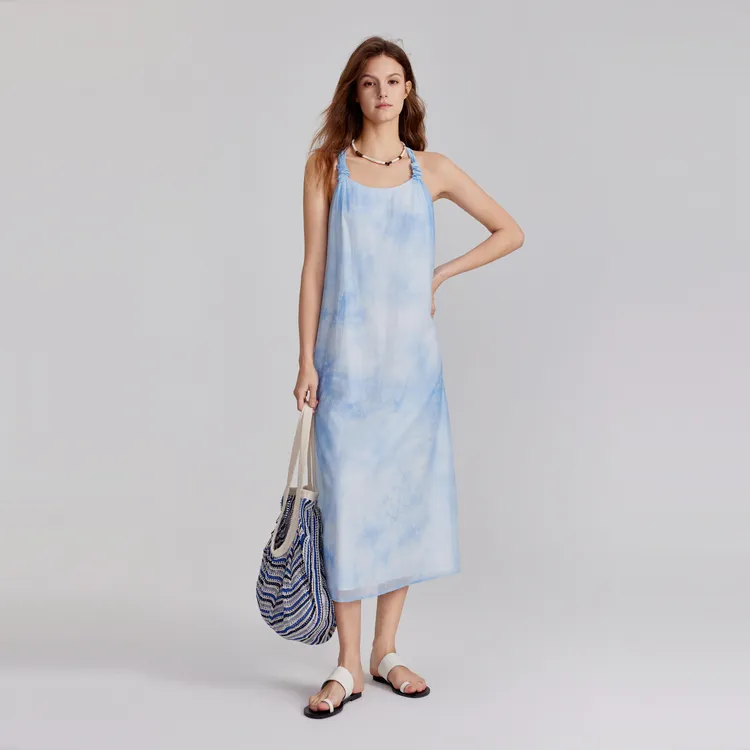 ELLE Slip Dresses Summer Women's-9