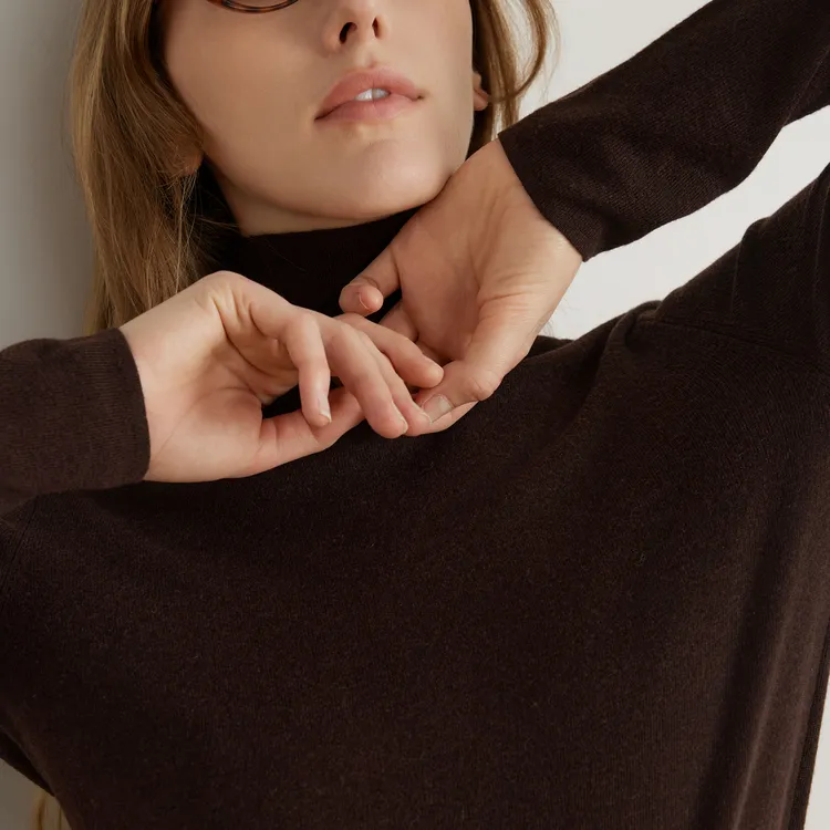 ELLE Sweaters Women's Coffee-5