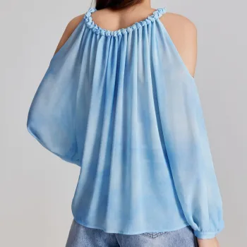 ELLE Shirts Women's Light Blue