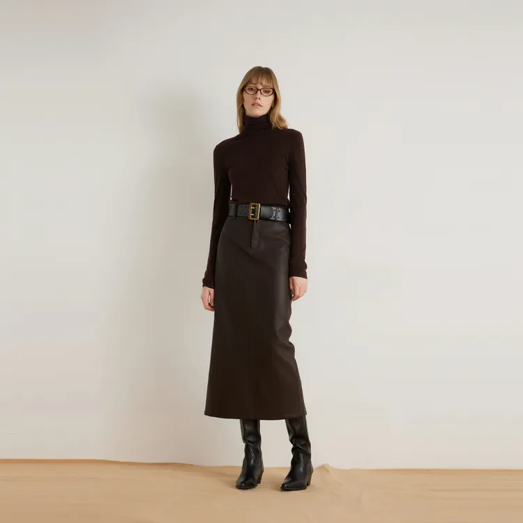 ELLE Sweaters Women's Coffee-4