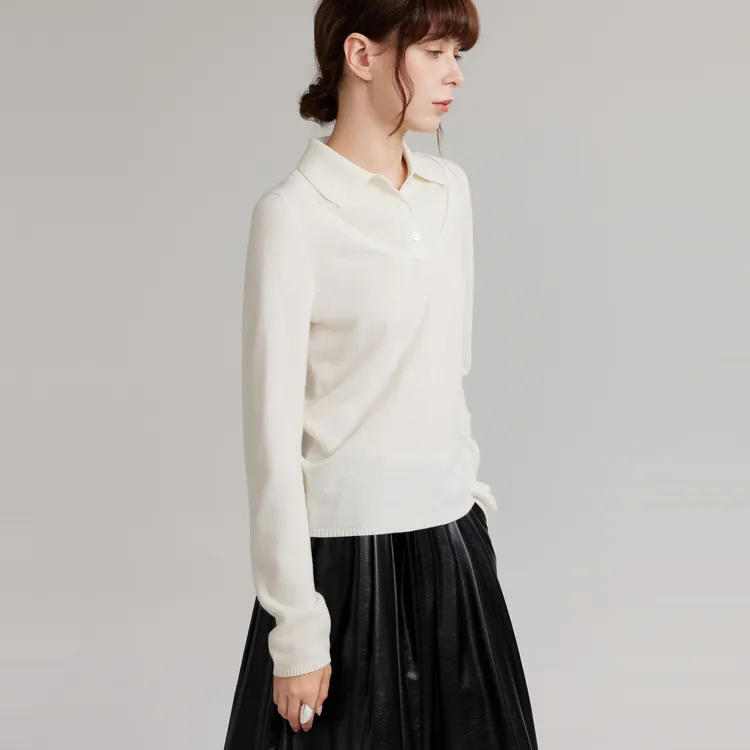 ELLE Sweaters Women's White-6