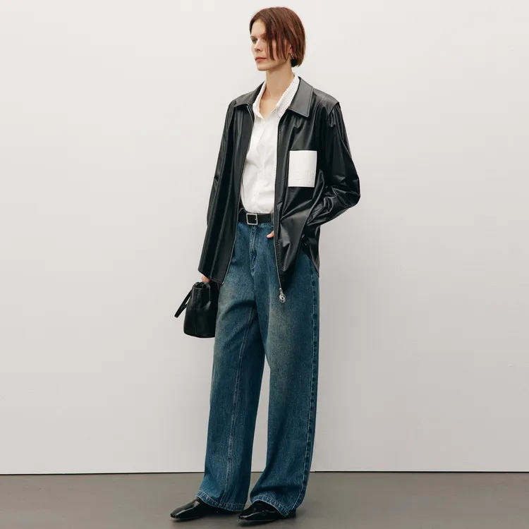 ELLE Leather Jackets Women's-12