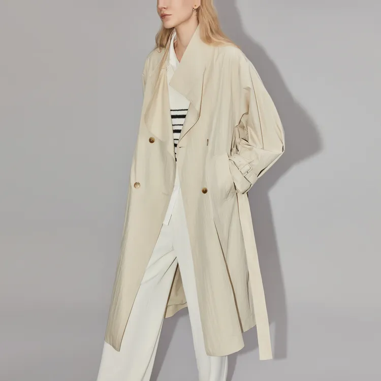 ELLE Trench Coats Women's-1